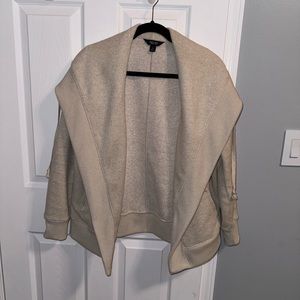 Oatmeal cream cardigan jacket